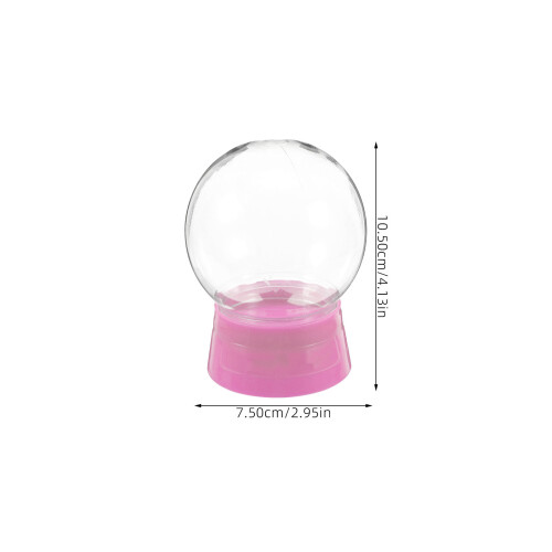 24Pièces Boules À Neige Rose Pour Cadeaux Décor 1