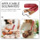 2Pièces Sangles Ukulélé Réglables Double Cuir Durable 8