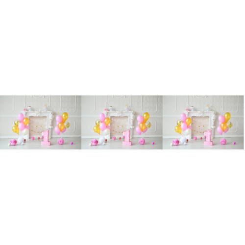3Pcs 1St Birthday Photography Backdrop Durable Cloth 2