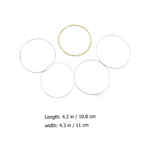25Pièces Ensemble Cordes Banjo 5 Cordes Acier Inoxydable Performances 1