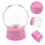 24Pièces Boules À Neige Rose Pour Cadeaux Décor 7