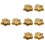 8Pcs Brass Golden Toad Sculpture Money Frogs Table Decoration 5