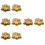 8Pcs Brass Golden Toad Sculpture Money Frogs Table Decoration 6