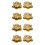 8Pcs Brass Golden Toad Sculpture Money Frogs Table Decoration 7