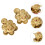 8Pcs Brass Golden Toad Sculpture Money Frogs Table Decoration 8