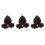 3Pcs Coffee Mini Knitted Romper for Plush Toys Soft Doll Clothes 2