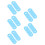 50Pcs Silicone Guitar Sling Blocks for Secure Strap Locking 10