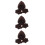 3Pcs Coffee Mini Knitted Romper for Plush Toys Soft Doll Clothes 4