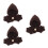 3Pcs Coffee Mini Knitted Romper for Plush Toys Soft Doll Clothes 5
