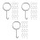 75Pièces Crochet Extraction Cheveux Drain Acier Inoxydable Usage Salle 9