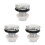 3Pièces Pour Urinoir Argentée Compatible Multisystèmes 3