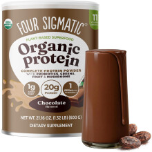 Four Sigmatic Organic Plant-Based Protein Powder, Chocolate - 600g