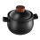 2Pièces Pot À Ragoût Céramique Noir, Design Doux, Usage 3