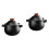 2Pièces Pot À Ragoût Céramique Noir, Design Doux, Usage 5