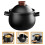 2Pièces Pot À Ragoût Céramique Noir, Design Doux, Usage 10