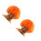 2Pièces Perruque Orange Clown Élastique Pour Carnaval Soirée Fête 6