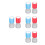 8Pcs Guitar & Ukulele Chord Stamps Plastic Blue Red Learning Tools 10