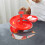 2Pièces Piste Rotative De Course En ABS Rouge Pour Jouets Voitures 4