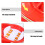 2Pièces Piste Rotative De Course En ABS Rouge Pour Jouets Voitures 6
