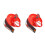 2Pièces Piste Rotative De Course En ABS Rouge Pour Jouets Voitures 9