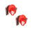 2Pièces Piste Rotative De Course En ABS Rouge Pour Jouets Voitures 10