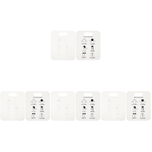8Pcs White Shirt Packing Liner Board Clothes Folding Tool 1