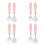 4Ensembles Couverts Enfants Acier Formation Rose Durable 7