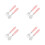 4Ensembles Couverts Enfants Acier Formation Rose Durable 8