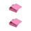 2Pièces Boîtes En Étain Rose Couvercle, Rangement Élégant 6