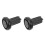 2Pièces Couvre Bouts De Crosse Hockey Noir ABS Optimisé 10