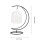 4Sets Transparent Glass Betta Fish Tank with Iron Stand for Home Use 4