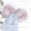 Bonnet Chaud Pour Bébé Gris En Maille Douce Avec Pompons 3