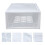 2Pcs White Plastic Storage Case for Home Clothes and Accessories 9