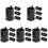 20Pcs Manual Carbon Steel Angle Socket Wrenches Black Repair Tool Kit 2