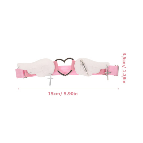Jarretière De Rose Ajustable Plumes PU 1