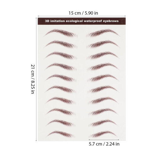 Stickers Sourcils Marron Durable Et Facile À Appliquer 2