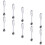 30Pièces Outils Spatules ABS Transparentes Pour Crèmes 3
