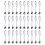 30Pièces Outils Spatules ABS Transparentes Pour Crèmes 9