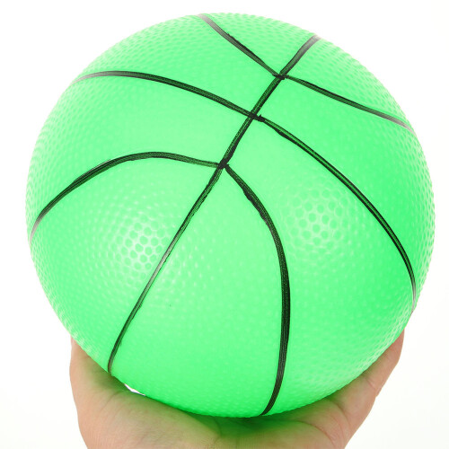 1Ballon Basket PVC Vert Clair Pour Jeux Enfants 2