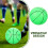 1Ballon Basket PVC Vert Clair Pour Jeux Enfants 6
