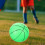 1Ballon Basket PVC Vert Clair Pour Jeux Enfants 9