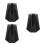 3Pièces Roue Pour Stationnaire Noir Durable 10