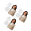 3Pièces Cols Détachables Coton Blancs Style Unique Pour 10