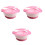 3Pcs Baby Suction Bowl Set Pink Toddler Feeding Tableware Fork Spoon 2