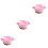 3Pcs Baby Suction Bowl Set Pink Toddler Feeding Tableware Fork Spoon 4