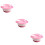 3Pcs Baby Suction Bowl Set Pink Toddler Feeding Tableware Fork Spoon 8