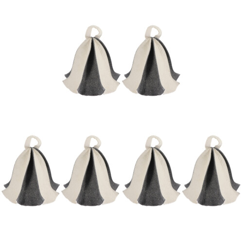 6Pcs Thickened Sauna Hats for Home Use Bathing Accessories 1