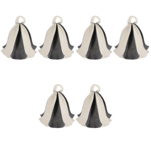 6Pcs Thickened Sauna Hats for Home Use Bathing Accessories 2