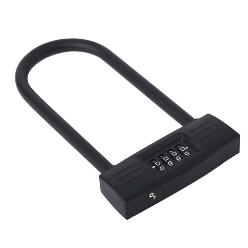 2Pcs Black Combination U Locks for Bikes Gates and Outdoor Security 1
