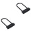 2Pcs Black Combination U Locks for Bikes Gates and Outdoor Security 3